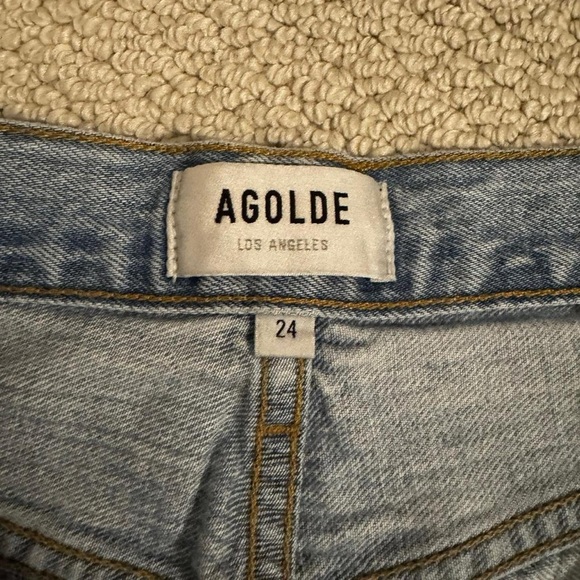 Agolde Light Blue Vintage Straight Jeans - Picture 2 of 5